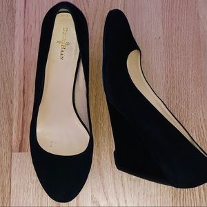 Cole Haan Nike Air Black Suede Wedges 10.5 fits 10